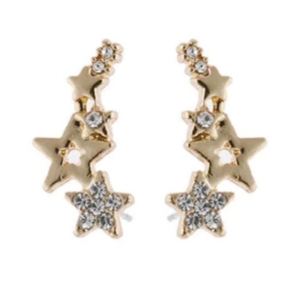 🌟 Starlight Star Bright Ear Climber Earring